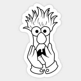 Beaker Muppets Sticker